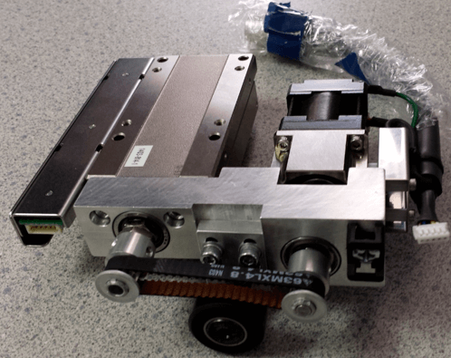 A customer-modified MISUMI High Precision Stage
