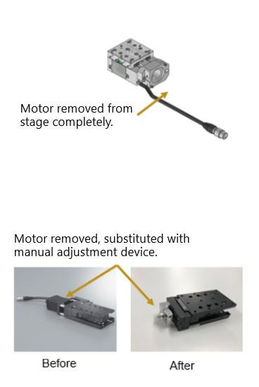 Manual Stage Motor Removal
