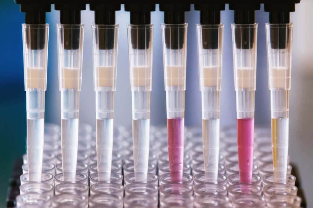 Automated liquid handler transfers covid samples to biobank plate