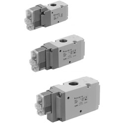 SMC 3 port, rubber seal, pilot operated
