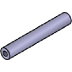 drawing of a straight conveyor roller