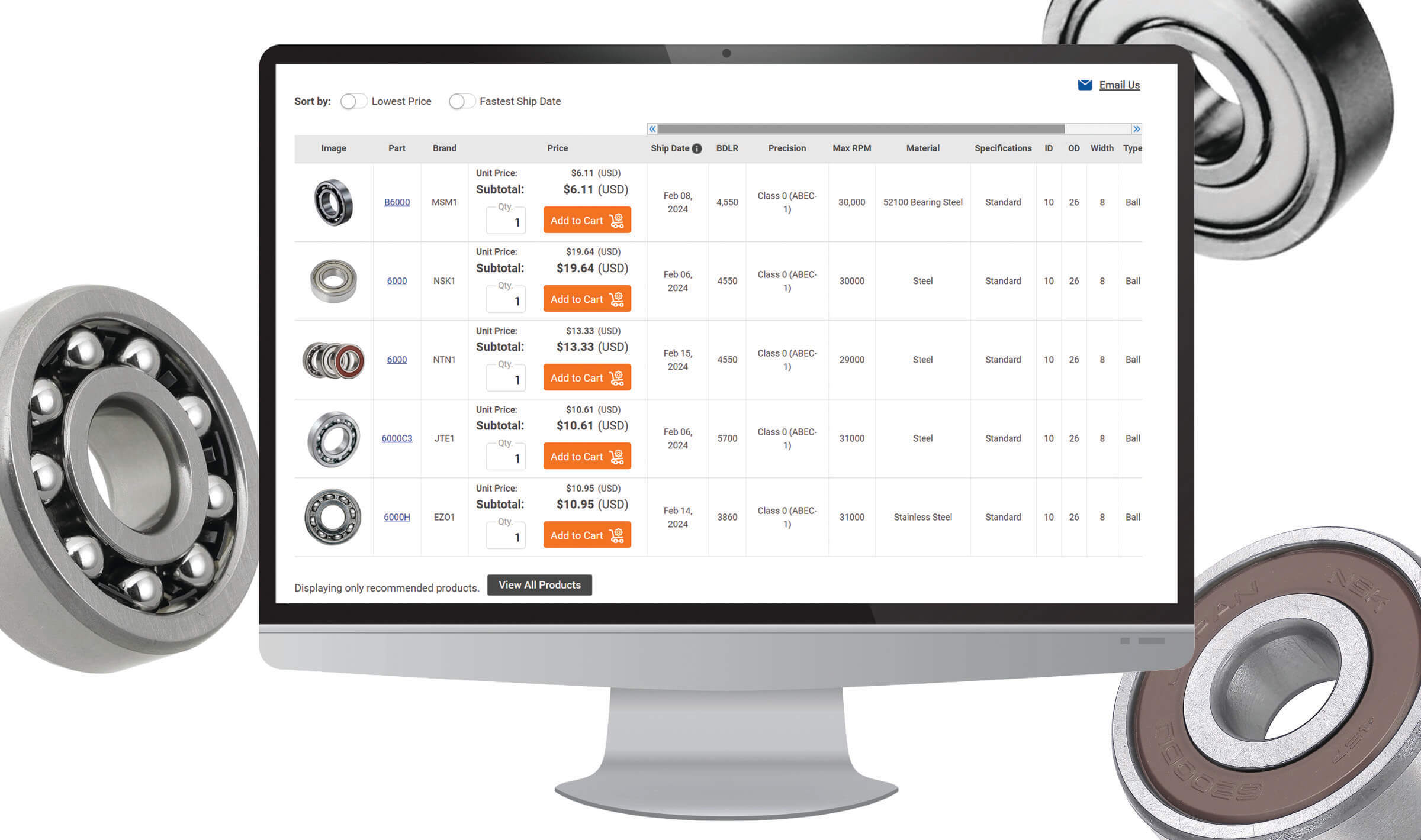 ball bearing finder