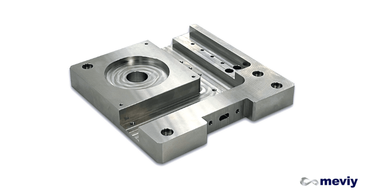 CNC milled parts stainless steel meviy