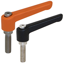 Adjustable Levers - Threaded, Steel, Nylon, Imperial, WN300.1