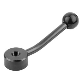 Kipp Tension Levers, Internal Thread, Black Oxide Steel, K0177