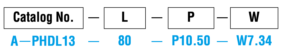 MISUMI Standard Part Numbers example