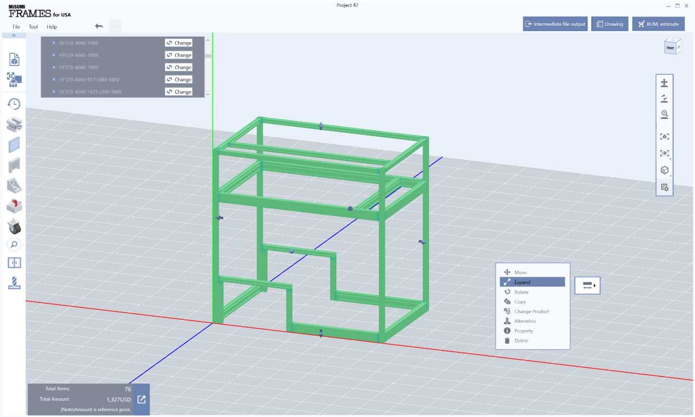 frames, an aluminum extrusion software