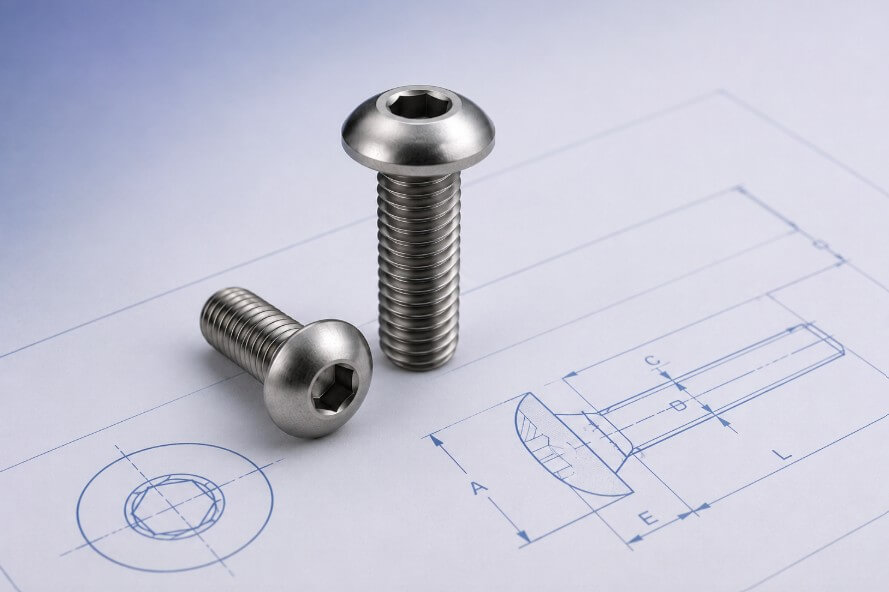 Button head screw in use image.