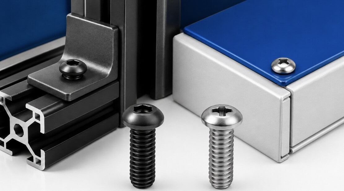 Button head screw vs pan head screw image