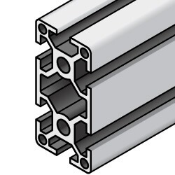 Aluminum extrusion rectangular profile